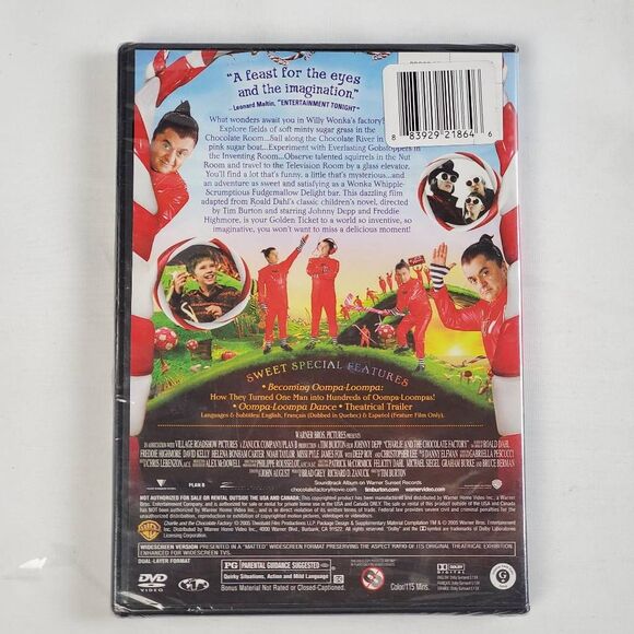Charlie and the Chocolate Factory (DVD, Johnny Depp) - Picture 2 of 2